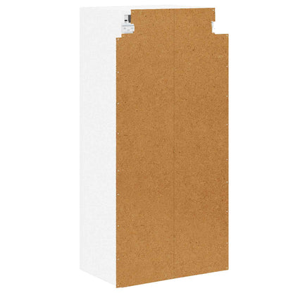 vidaXL Wall Glass Cabinet LUCCA White 40 x 31 x 100 cm Engineered Wood