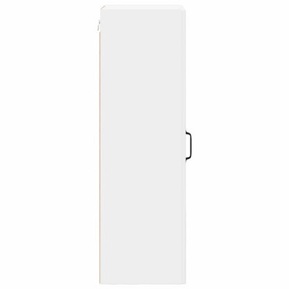 vidaXL Wall Glass Cabinet LUCCA White 40 x 31 x 100 cm Engineered Wood