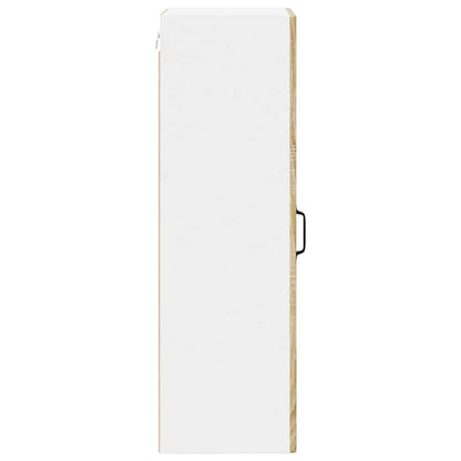 vidaXL Wall Glass Cabinet LUCCA Sonoma Oak 40 x 31 x 100 cm