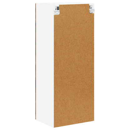 vidaXL Wall Glass Cabinet LUCCA Smoked Oak 40 x 31 x 100 cm