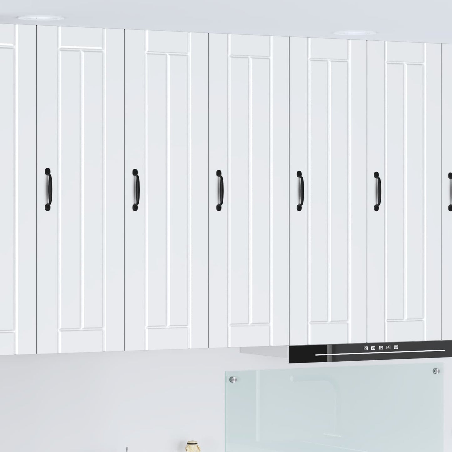 vidaXL Wall Cabinet LUCCA White 30 x 31 x 100 cm Engineered Wood