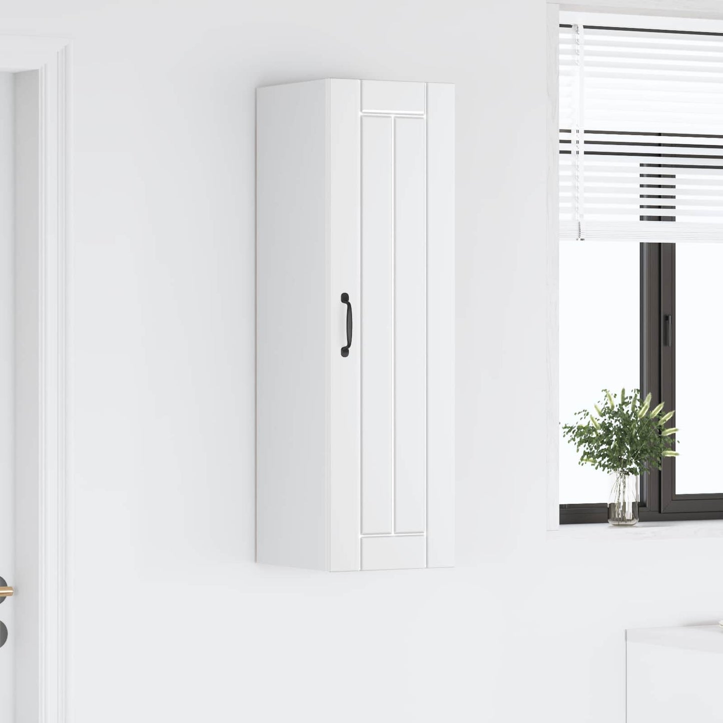vidaXL Wall Cabinet LUCCA White 30 x 31 x 100 cm Engineered Wood