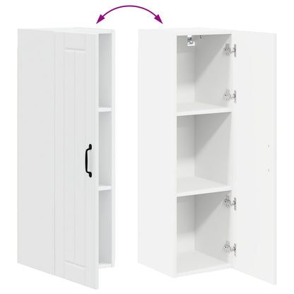 vidaXL Wall Cabinet LUCCA White 30 x 31 x 100 cm Engineered Wood
