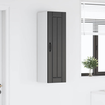 vidaXL Wall Cabinet LUCCA Black 30 x 31 x 100 cm Engineered Wood