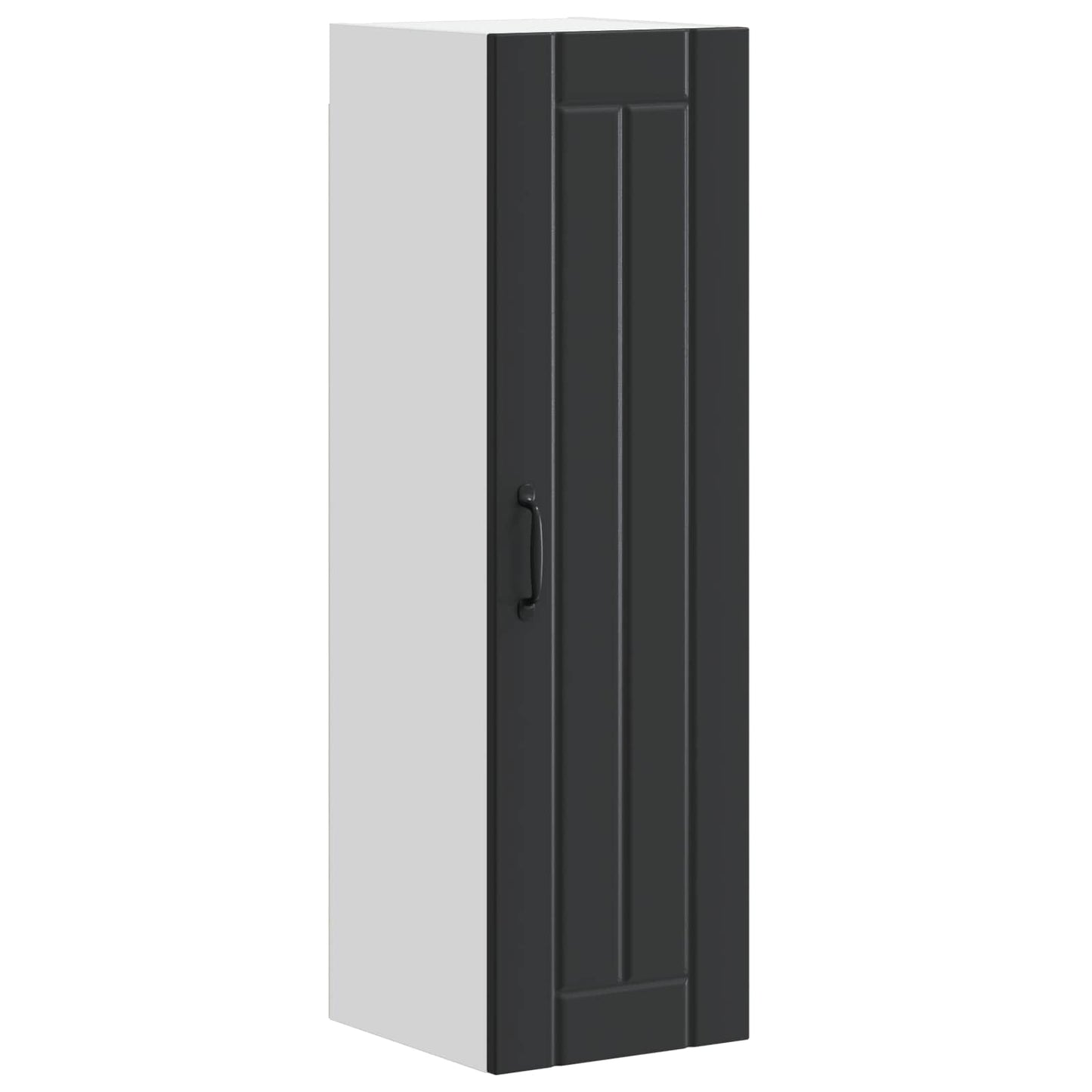 vidaXL Wall Cabinet LUCCA Black 30 x 31 x 100 cm Engineered Wood