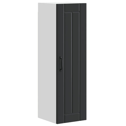 vidaXL Wall Cabinet LUCCA Black 30 x 31 x 100 cm Engineered Wood