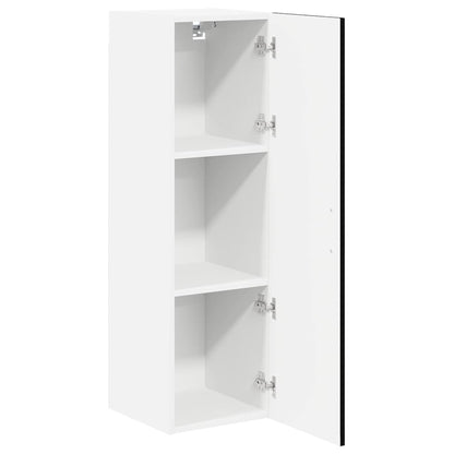vidaXL Wall Cabinet LUCCA Black 30 x 31 x 100 cm Engineered Wood