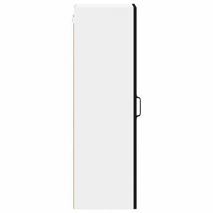 vidaXL Wall Cabinet LUCCA Black 30 x 31 x 100 cm Engineered Wood