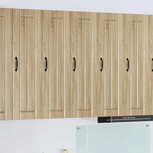 vidaXL Wall Cabinet LUCCA Sonoma Oak 30 x 31 x 100 cm Engineered Wood