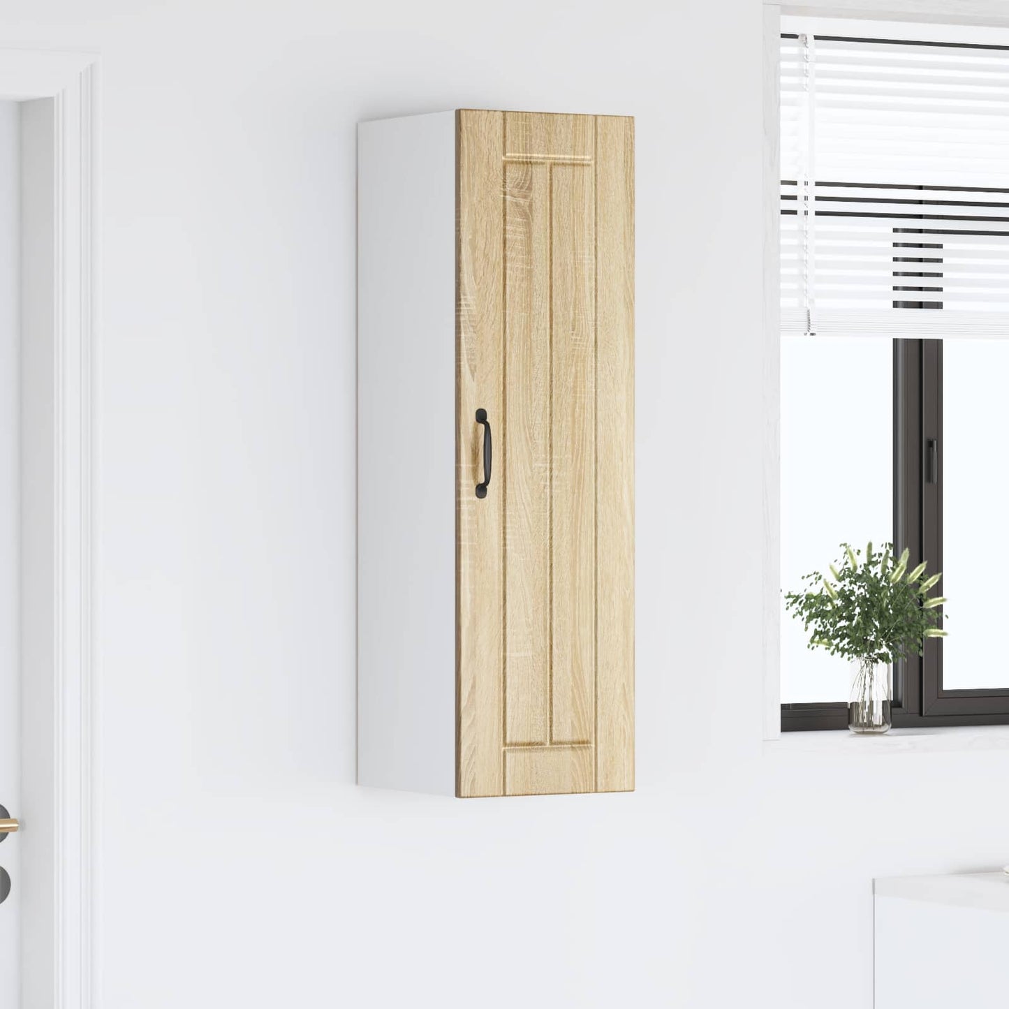 vidaXL Wall Cabinet LUCCA Sonoma Oak 30 x 31 x 100 cm Engineered Wood