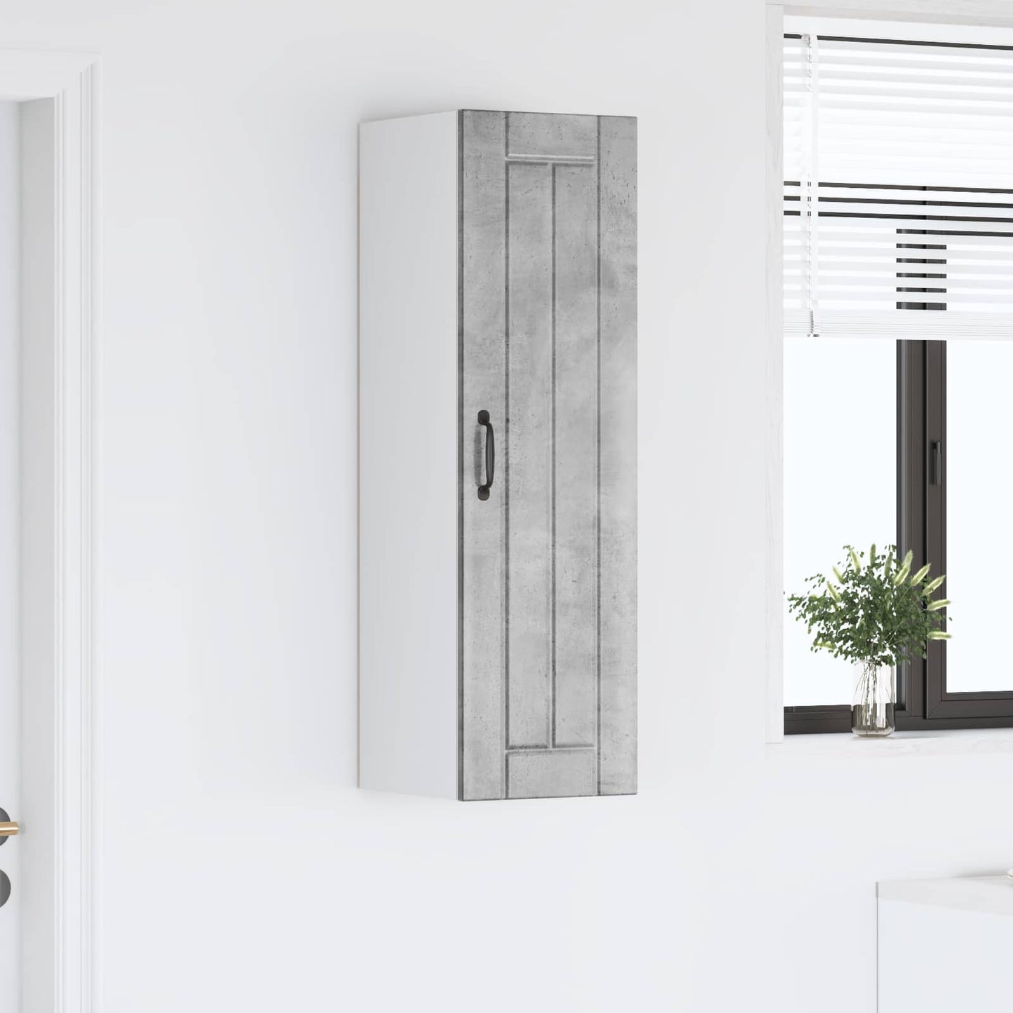 vidaXL Wall Cabinet LUCCA Concrete Grey 30 x 31 x 100 cm