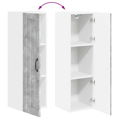 vidaXL Wall Cabinet LUCCA Concrete Grey 30 x 31 x 100 cm