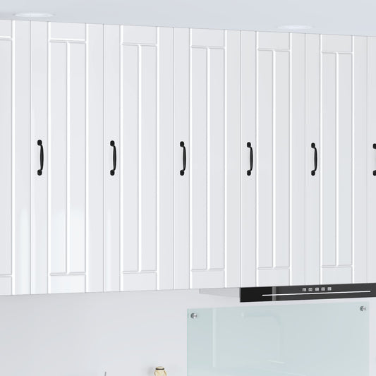 vidaXL Wall Cabinet LUCCA High Gloss White 30 x 31 x 100 cm