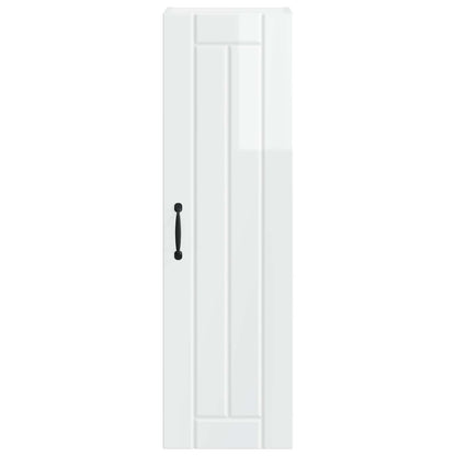 vidaXL Wall Cabinet LUCCA High Gloss White 30 x 31 x 100 cm