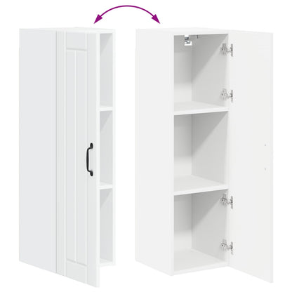 vidaXL Wall Cabinet LUCCA High Gloss White 30 x 31 x 100 cm