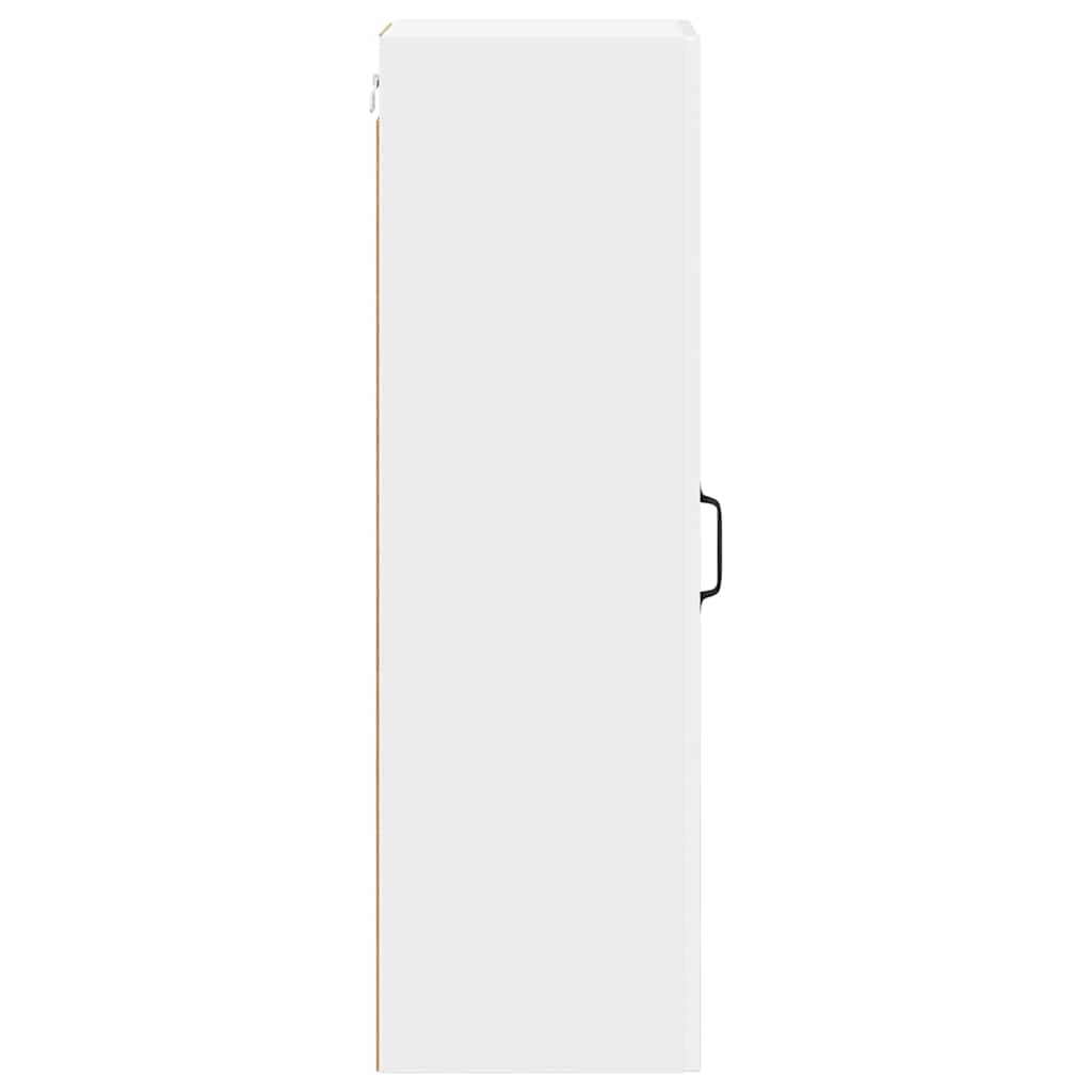 vidaXL Wall Cabinet LUCCA High Gloss White 30 x 31 x 100 cm