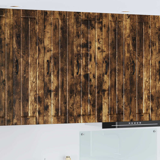 vidaXL Wall Cabinet LUCCA Smoked Oak 30 x 31 x 100 cm Engineered Wood
