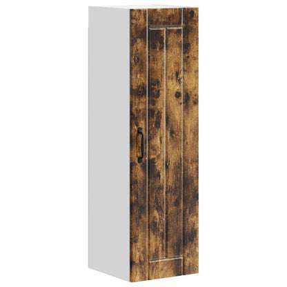 vidaXL Wall Cabinet LUCCA Smoked Oak 30 x 31 x 100 cm Engineered Wood