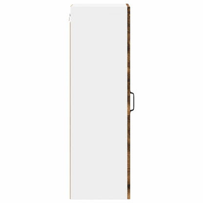 vidaXL Wall Cabinet LUCCA Smoked Oak 30 x 31 x 100 cm Engineered Wood