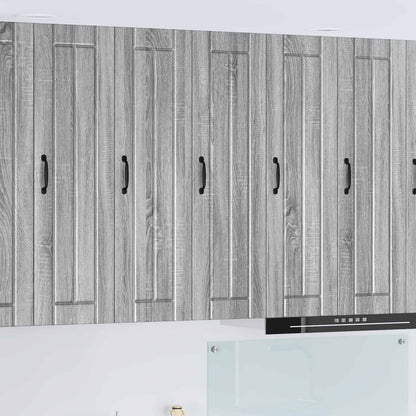 vidaXL Wall Cabinet LUCCA Grey Sonoma 30 x 31 x 100 cm Engineered Wood