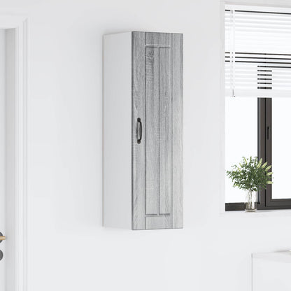 vidaXL Wall Cabinet LUCCA Grey Sonoma 30 x 31 x 100 cm Engineered Wood