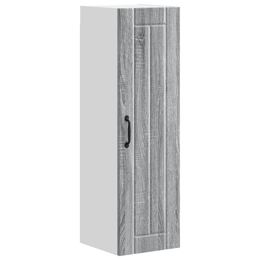 vidaXL Wall Cabinet LUCCA Grey Sonoma 30 x 31 x 100 cm Engineered Wood