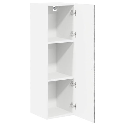 vidaXL Wall Cabinet LUCCA Grey Sonoma 30 x 31 x 100 cm Engineered Wood