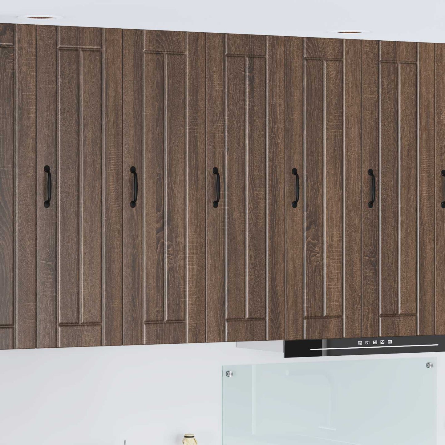 vidaXL Wall Cabinet LUCCA Brown Oak 30 x 31 x 100 cm Engineered Wood