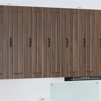 vidaXL Wall Cabinet LUCCA Brown Oak 30 x 31 x 100 cm Engineered Wood