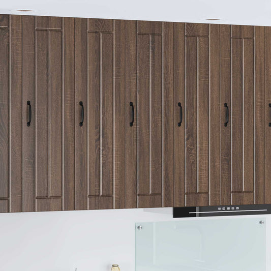 vidaXL Wall Cabinet LUCCA Brown Oak 30 x 31 x 100 cm Engineered Wood