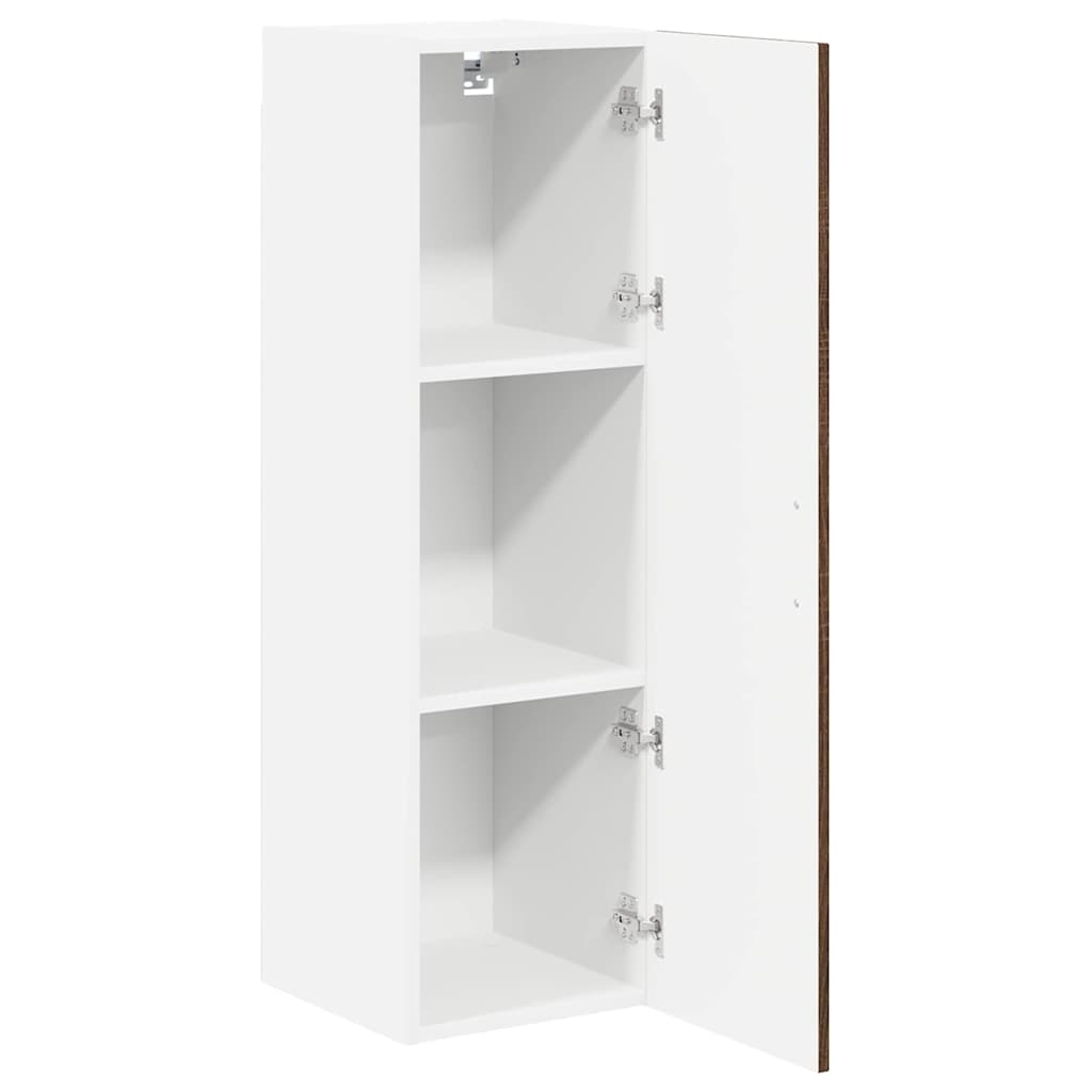 vidaXL Wall Cabinet LUCCA Brown Oak 30 x 31 x 100 cm Engineered Wood