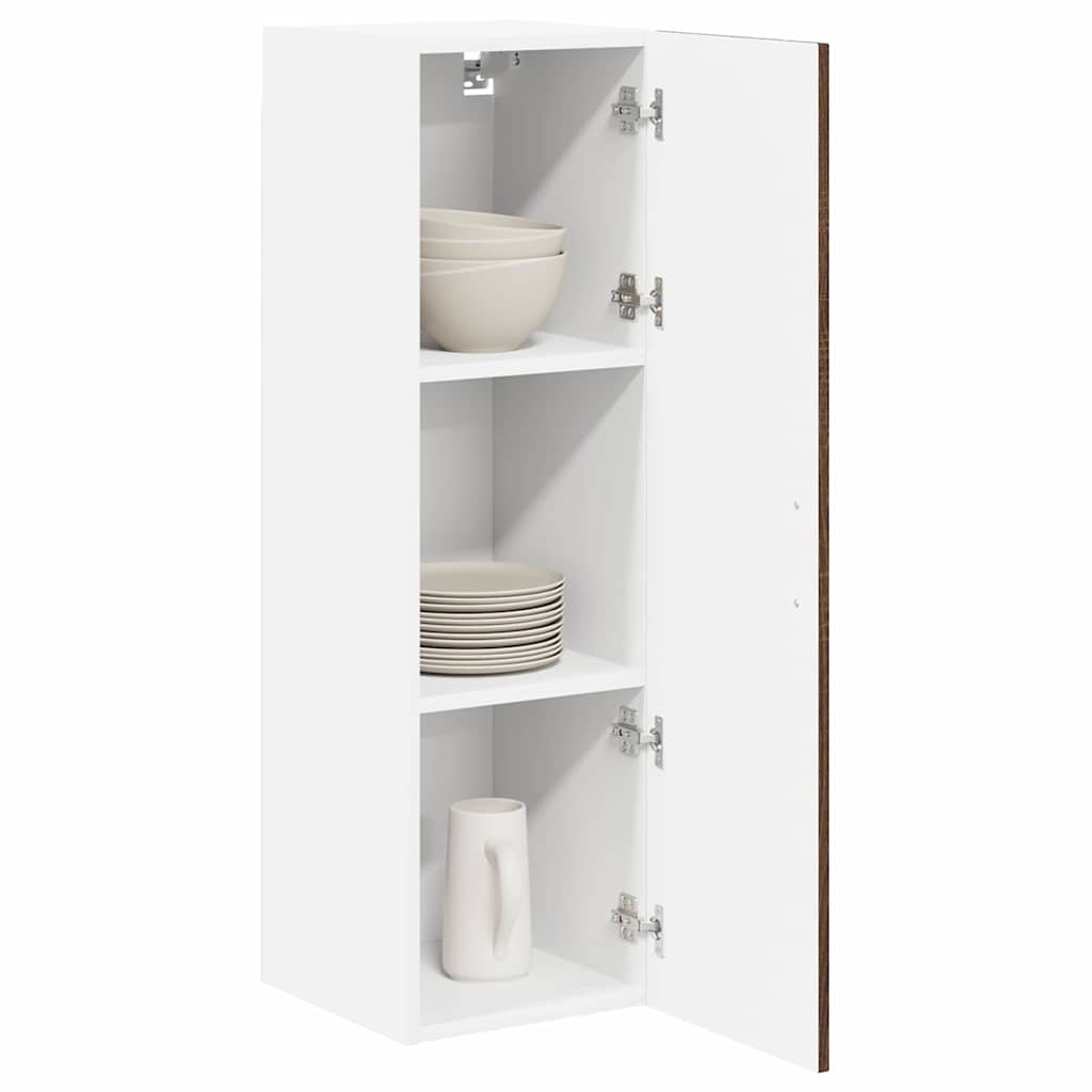 vidaXL Wall Cabinet LUCCA Brown Oak 30 x 31 x 100 cm Engineered Wood