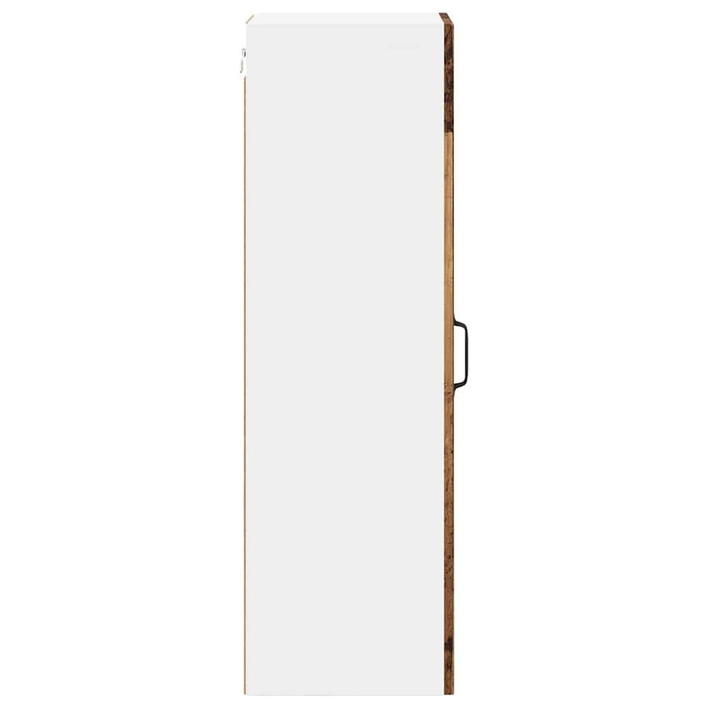 vidaXL Wall Cabinet LUCCA Old Wood 30 x 31 x 100 cm Engineered Wood