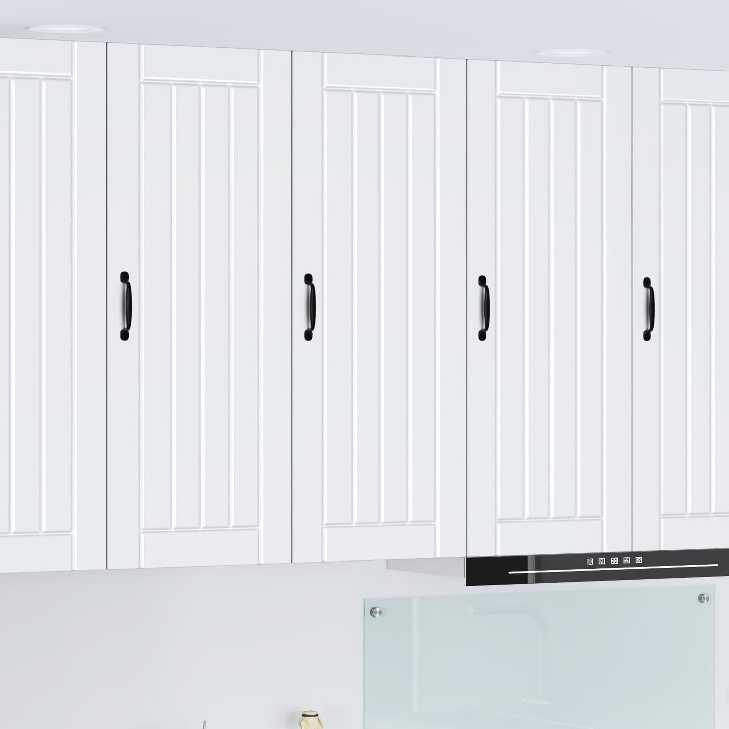 vidaXL Wall Cabinet LUCCA White 40 x 31 x 100 cm Engineered Wood