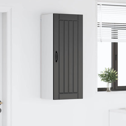vidaXL Wall Cabinet LUCCA Black 40 x 31 x 100 cm Engineered Wood