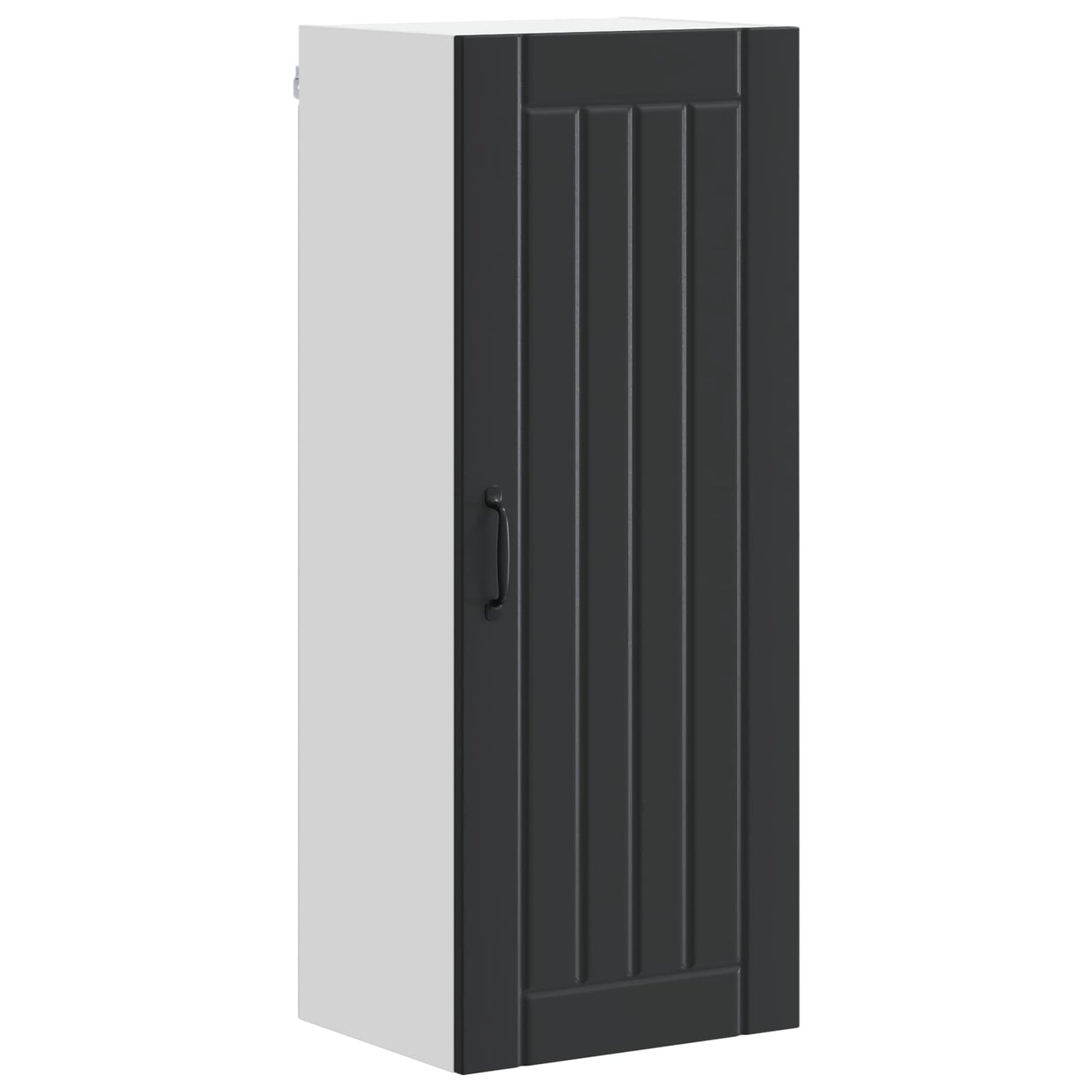 vidaXL Wall Cabinet LUCCA Black 40 x 31 x 100 cm Engineered Wood