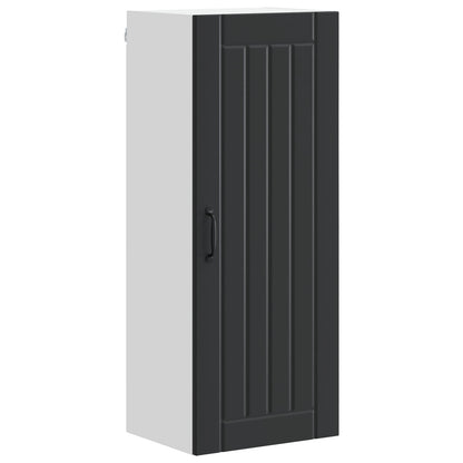 vidaXL Wall Cabinet LUCCA Black 40 x 31 x 100 cm Engineered Wood