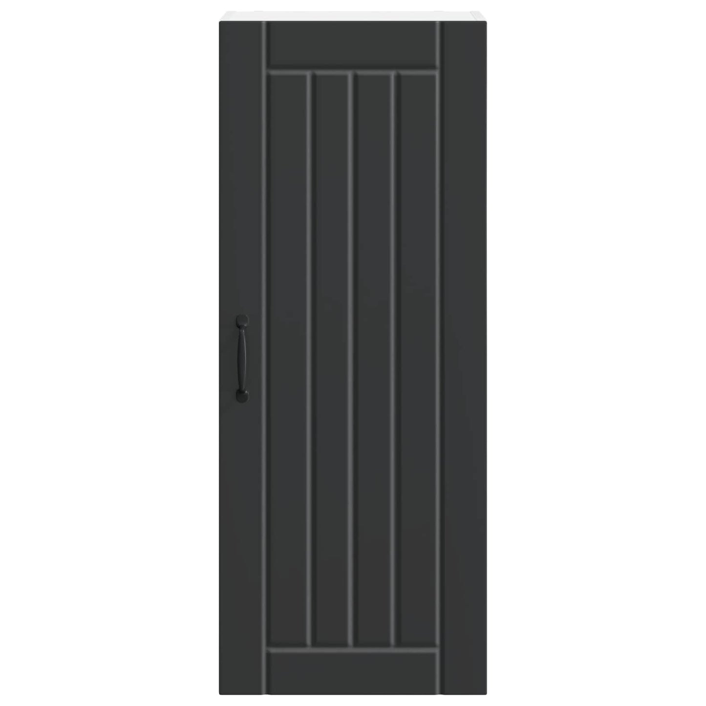 vidaXL Wall Cabinet LUCCA Black 40 x 31 x 100 cm Engineered Wood