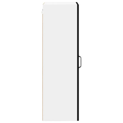 vidaXL Wall Cabinet LUCCA Black 40 x 31 x 100 cm Engineered Wood