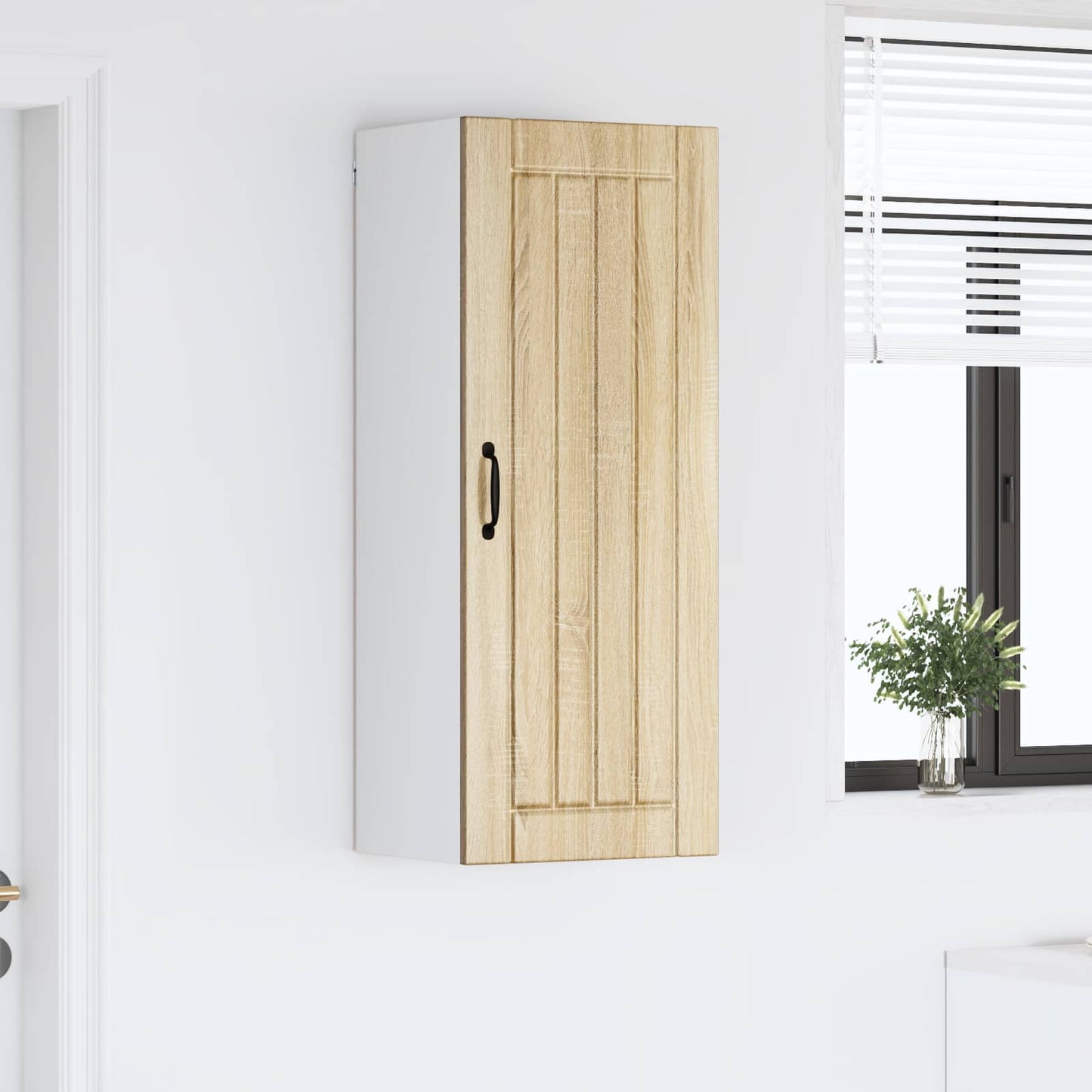 vidaXL Wall Cabinet LUCCA Sonoma Oak 40 x 31 x 100 cm Engineered Wood