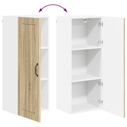 vidaXL Wall Cabinet LUCCA Sonoma Oak 40 x 31 x 100 cm Engineered Wood