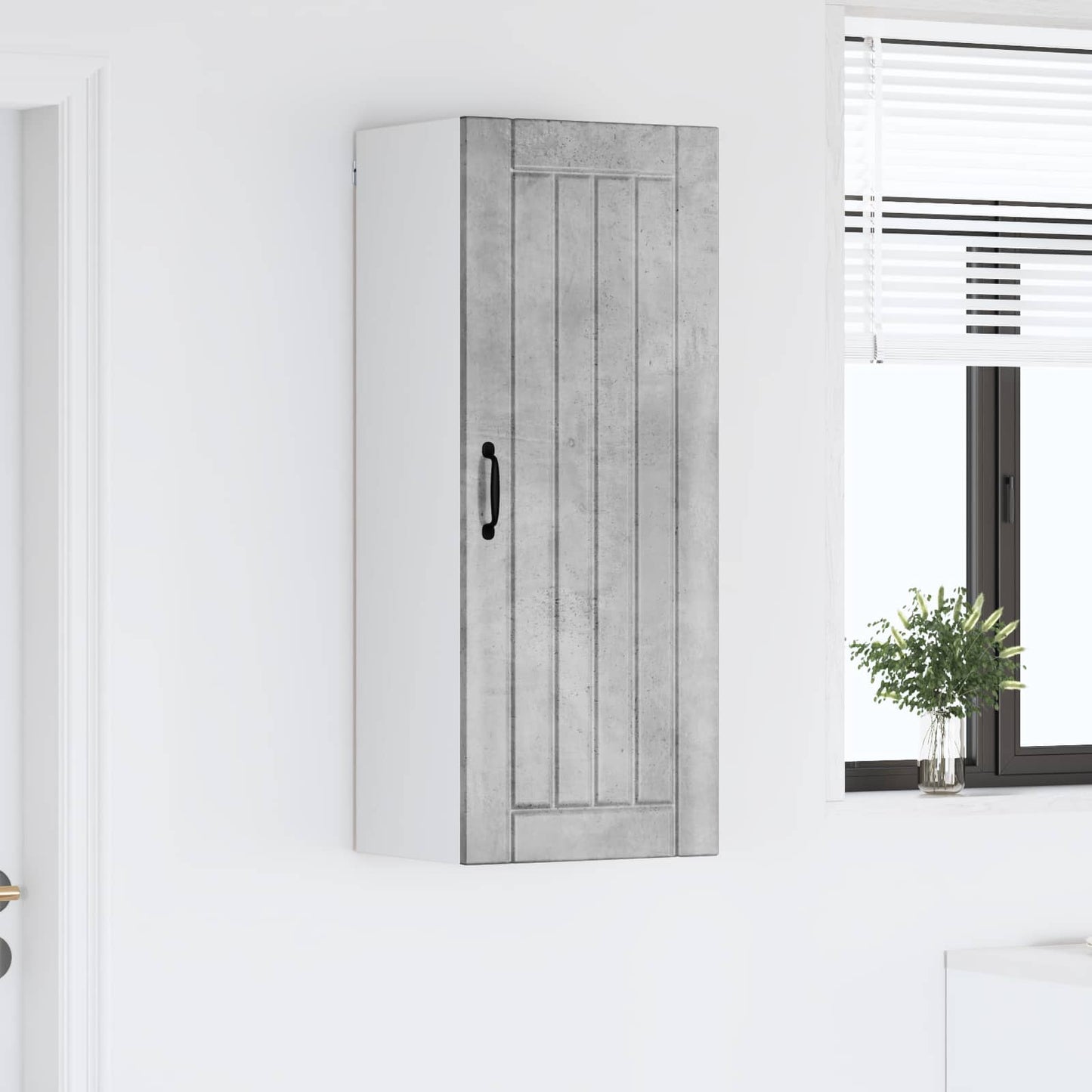 vidaXL Wall Cabinet LUCCA Concrete Grey 40 x 31 x 100 cm