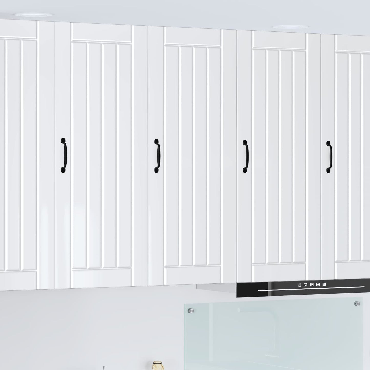 vidaXL Wall Cabinet LUCCA High Gloss White 40 x 31 x 100 cm