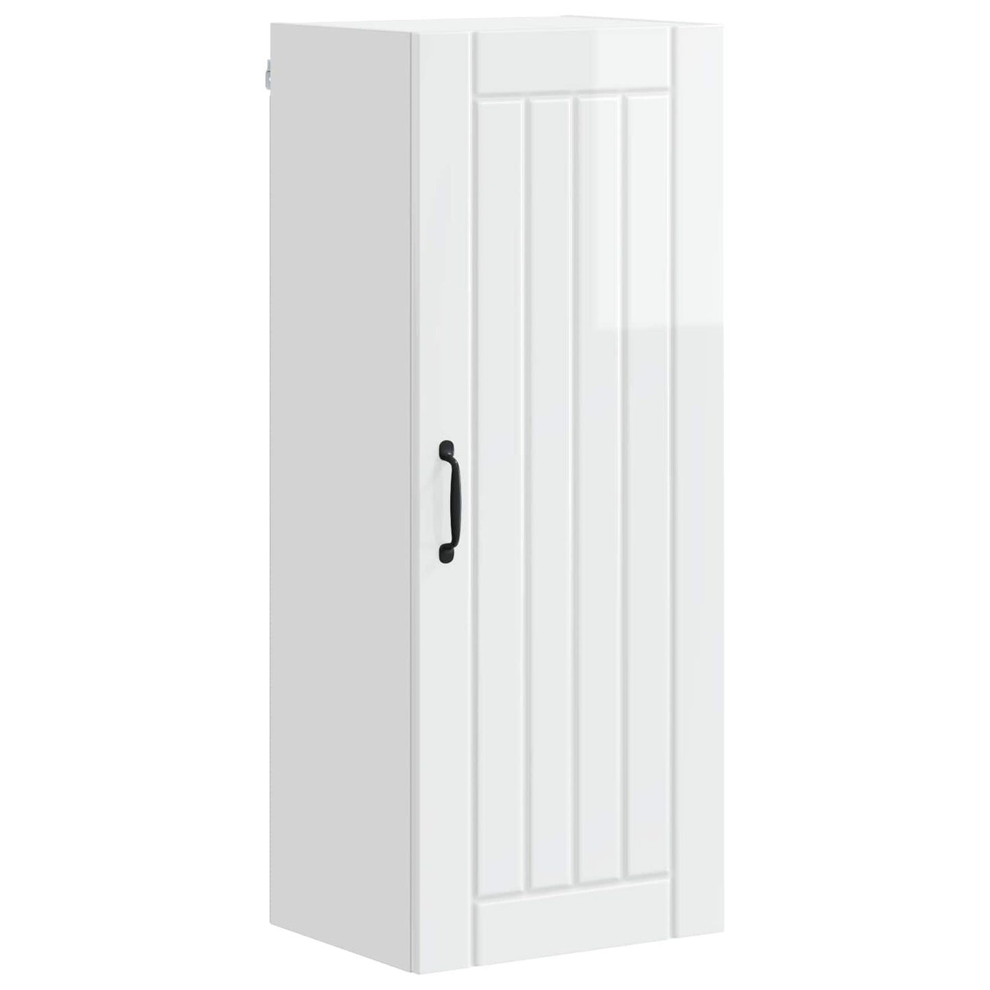 vidaXL Wall Cabinet LUCCA High Gloss White 40 x 31 x 100 cm