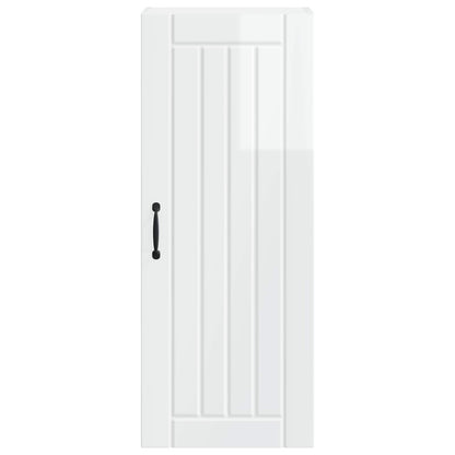 vidaXL Wall Cabinet LUCCA High Gloss White 40 x 31 x 100 cm