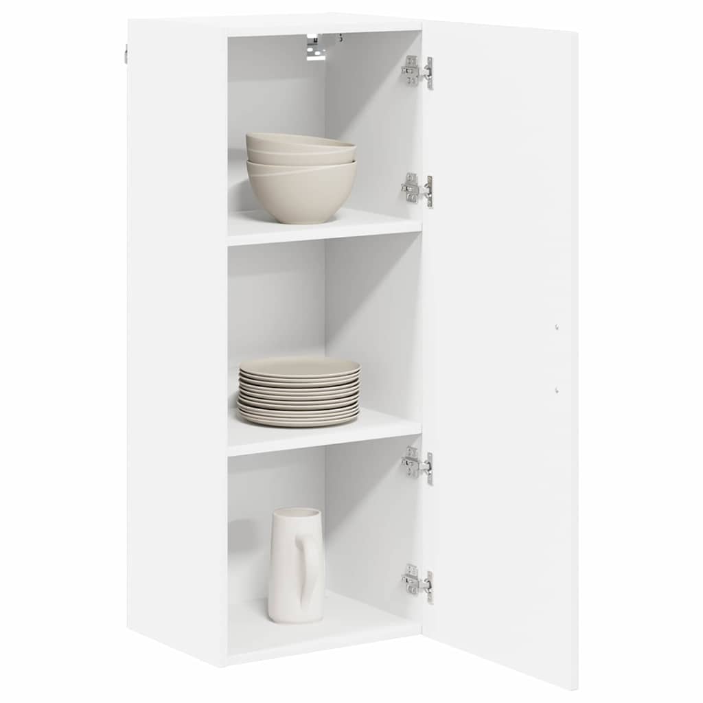 vidaXL Wall Cabinet LUCCA High Gloss White 40 x 31 x 100 cm
