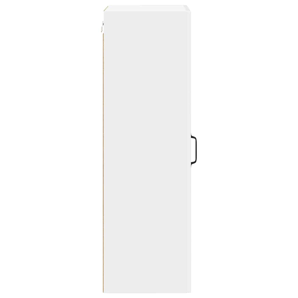 vidaXL Wall Cabinet LUCCA High Gloss White 40 x 31 x 100 cm