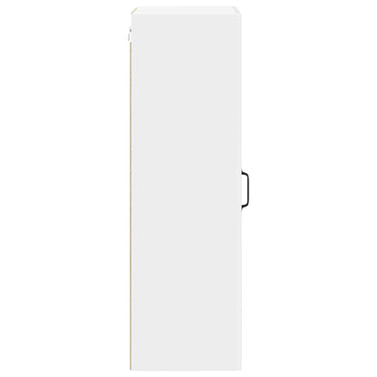 vidaXL Wall Cabinet LUCCA High Gloss White 40 x 31 x 100 cm