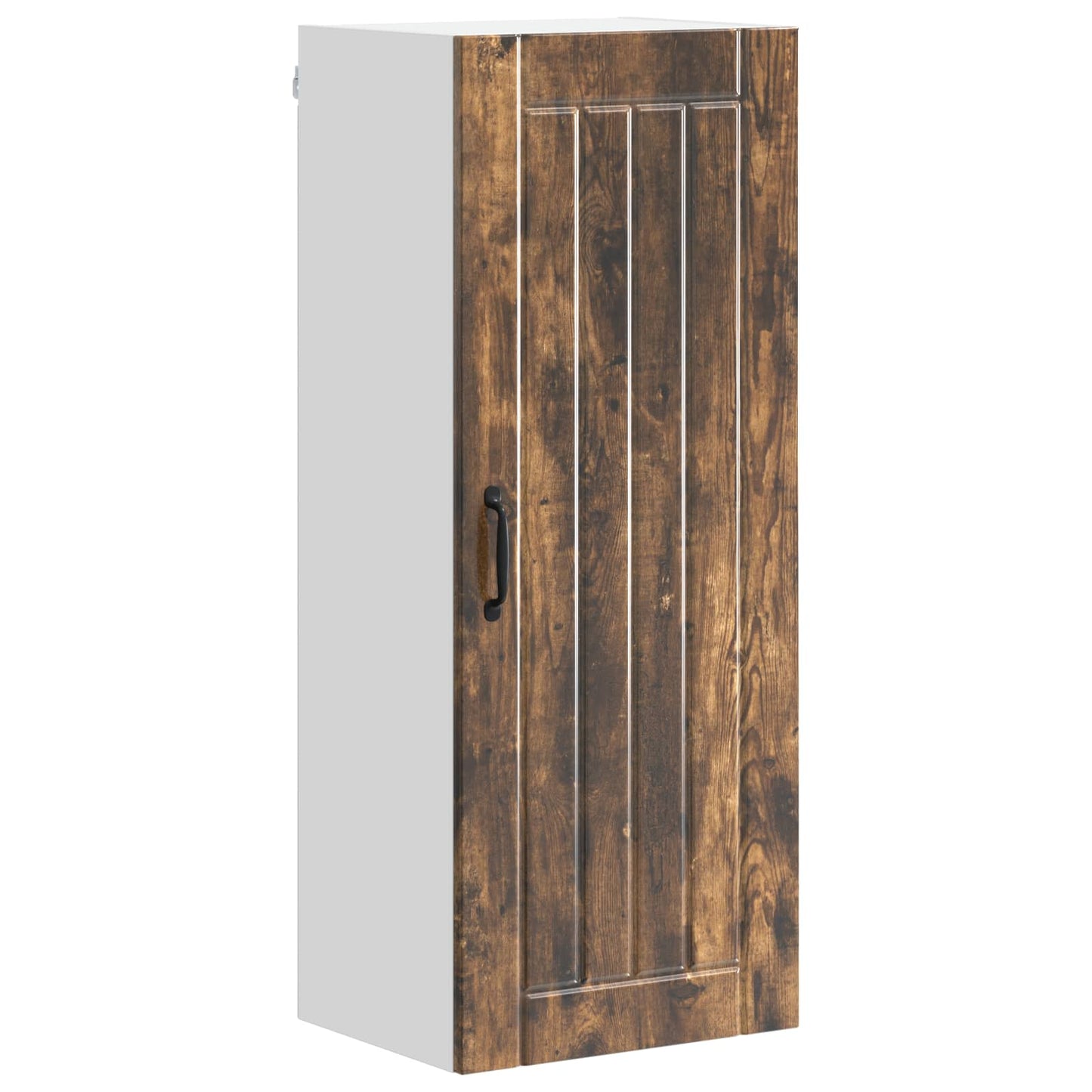 vidaXL Wall Cabinet LUCCA Smoked Oak 40 x 31 x 100 cm Engineered Wood