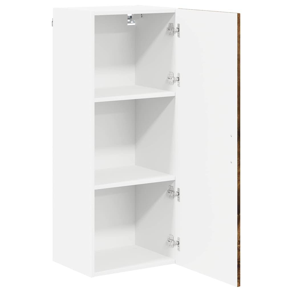 vidaXL Wall Cabinet LUCCA Smoked Oak 40 x 31 x 100 cm Engineered Wood